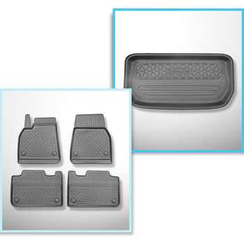 Sada rohož do zavazadlového prostoru a autokoberečky TPE PREMIUM na míru do: Tes