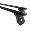Základní nosič na střechu auta pro Volvo XC60 SUV (2008-2017) - příčný nosič - černé střešní příčníky - Integrované zábradlí - Hliník
