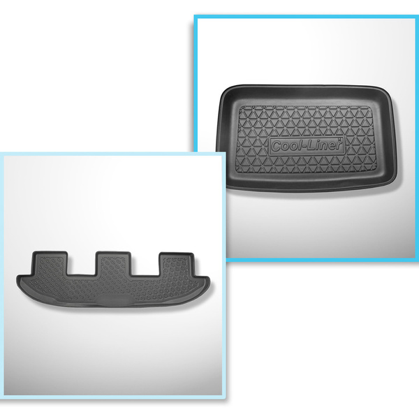 Sada rohož do zavazadlového prostoru a autokoberečky TPE PREMIUM na míru do: Seat Alhambra II Van (09.2010-03.2022)