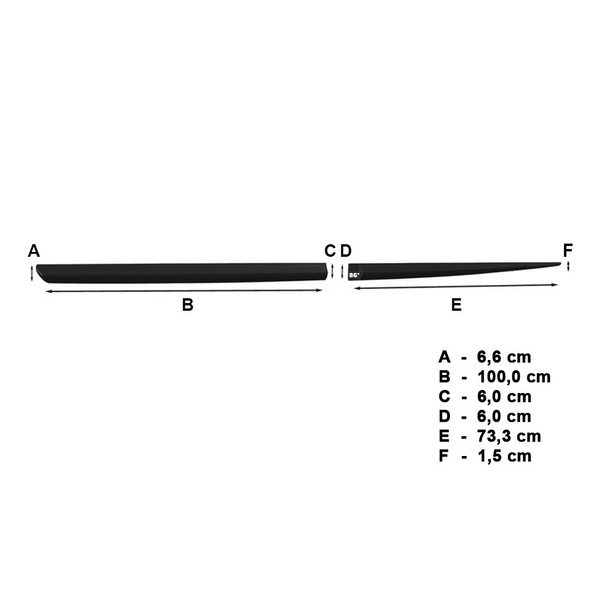 Černé boční lišty pro Ssangyong Rexton SUV (2018-....)