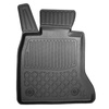 Koberčky TPE pro BMW Řada 5 F10 Sedan (03.2010-2013) - bez X-drive; vzdálenost mezi kolejnicemi předních sedadel (zezadu) 415mm