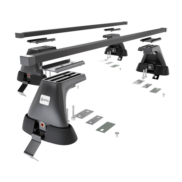 Základní nosič na střechu auta pro Opel Insignia Sedan (2009-2017) - příčný nosič - černé střešní příčníky - bez montážních prvků - Ocel