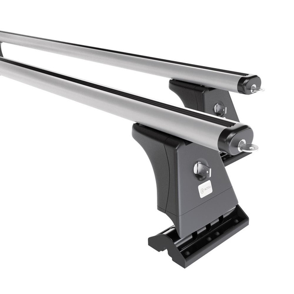 Základní nosič na střechu auta pro Opel Zafira B MPV (2005-2011) - příčný nosič - stříbrné střešní příčníky - montážní body - Hliník