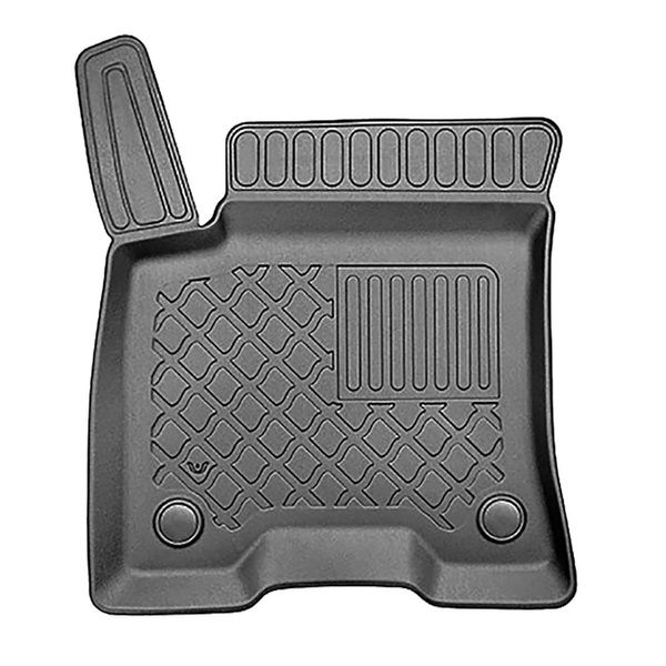 Sada rohož do zavazadlového prostoru a autokoberečky TPE na míru do: Mercedes-Benz EQB X243 SUV (12.2021-....) - 5 míst; horní zavazadlový prostor; pohyblivá podlaha v nejvyšší poloze; 7 míst - třetí řada snížená