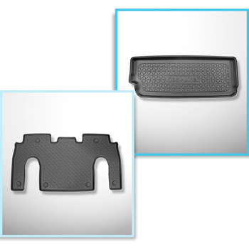 Sada rohož do zavazadlového prostoru a autokoberečky TPE PREMIUM na míru do: Tes