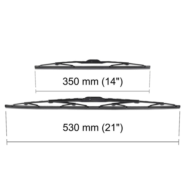 Automobilové stěrače na přední sklo pro Nissan Micra K13 Hatchback, Kabriolet (07.2010-2017) - listy standard
