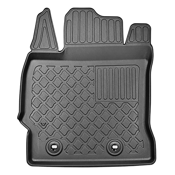 Sada rohož do zavazadlového prostoru a autokoberečky TPE na míru do: Toyota Auris II Touring Sports (07.2013-12.2018) - spodní zavazadlový prostor; bez dvojité podlahy zavazadlového prostoru; rovněž s hybridním pohonem