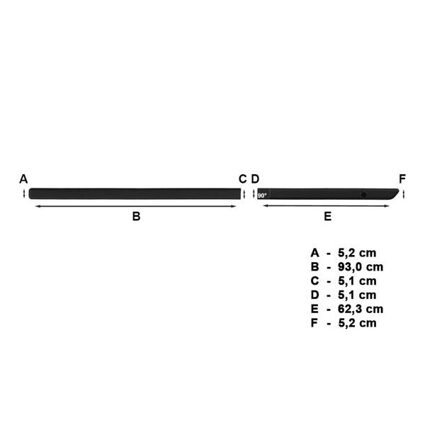 Černé boční lišty pro Smart Forfour Hatchback (2004-2006)